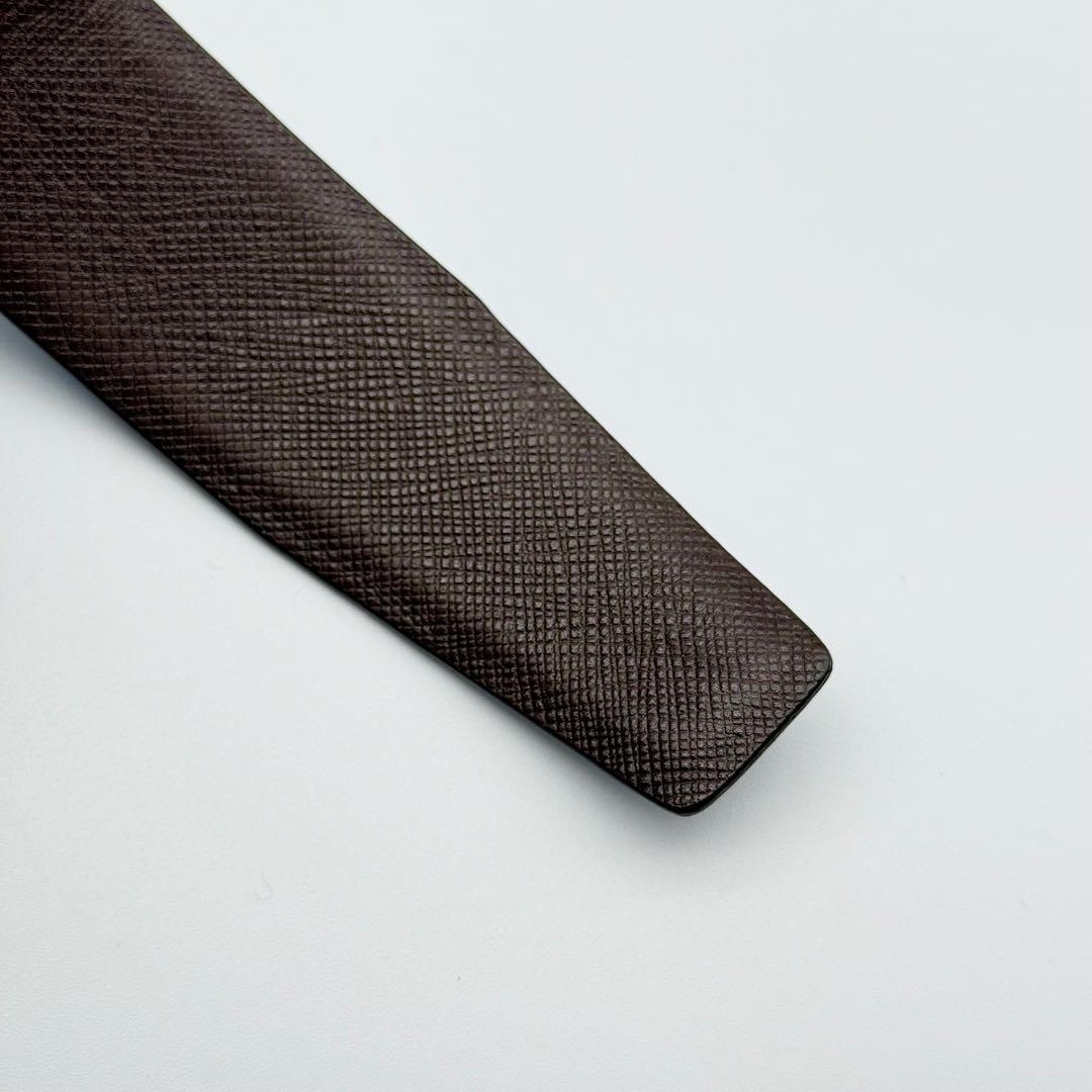 ✨美品✨PRADA ベルト シルバー金具 レザー 本革 メンズ 紳士 ビジネス