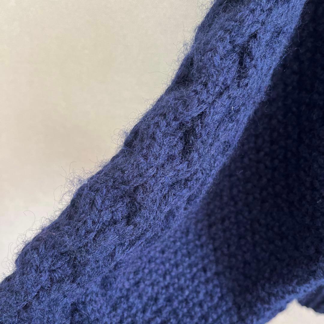 MADISONBLUE マディソンブルー　ケーブル編みカーディガン　ネイビー