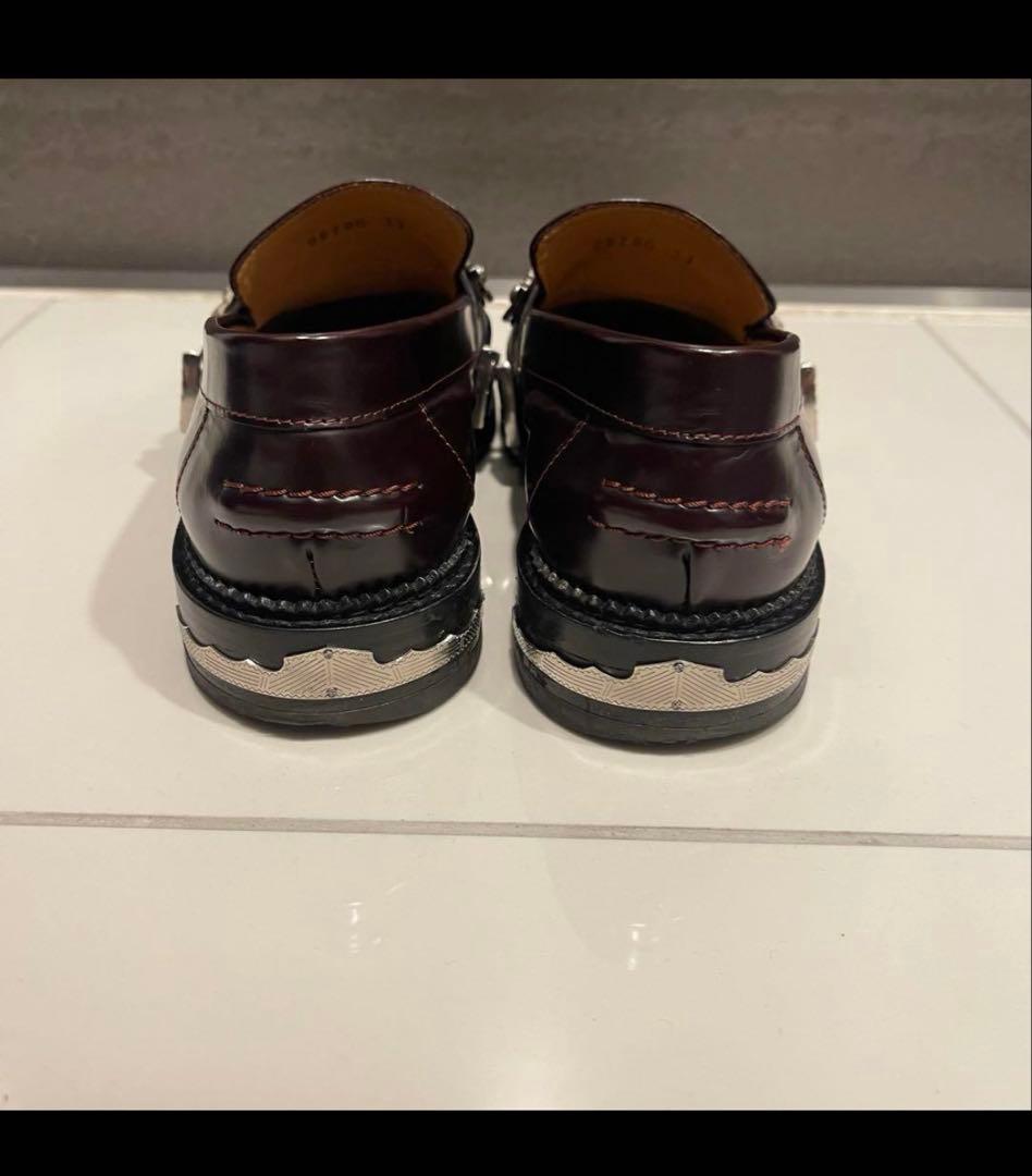 TOGA バーガンディ レザー ローファー