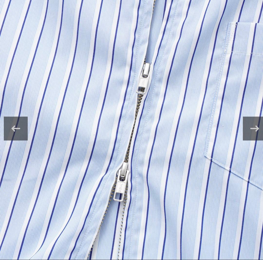 TTT MSW Zip up shirt（BLUE STRIPE）