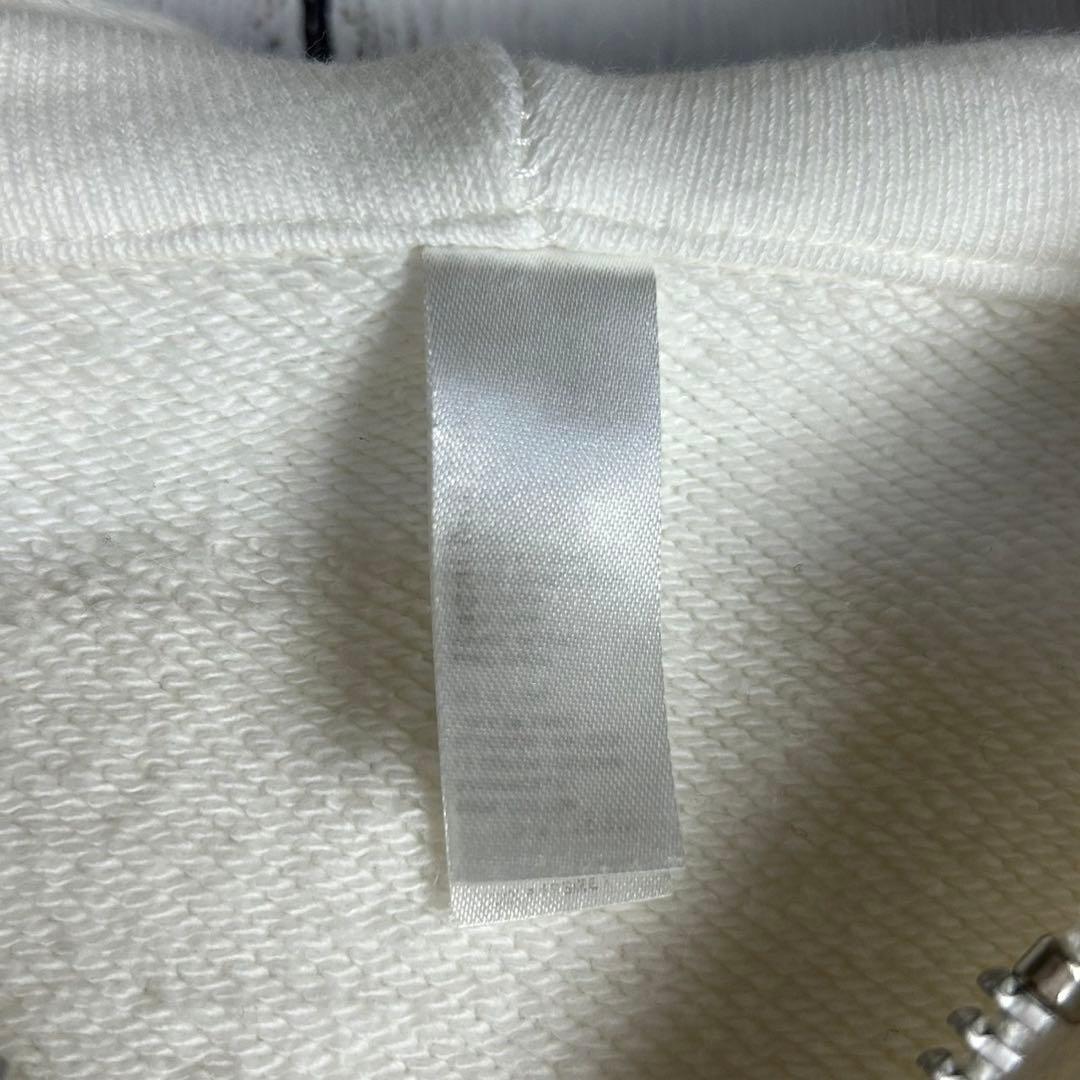 4824【定番ホワイト】サカイ×フラグメント☆ビッグロゴフルジップパーカー