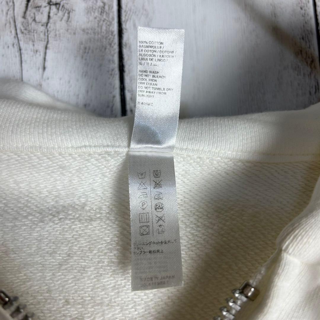 4824【定番ホワイト】サカイ×フラグメント☆ビッグロゴフルジップパーカー