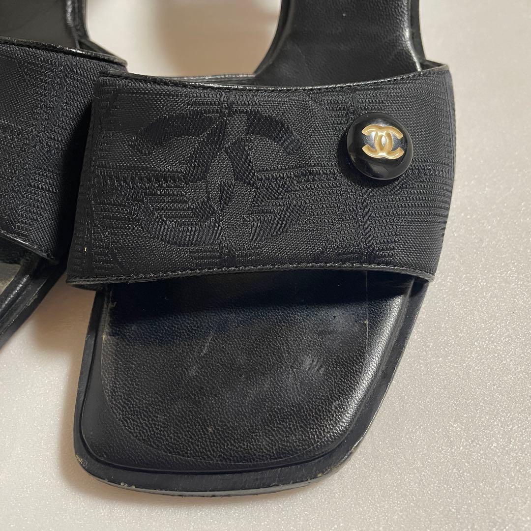 CHANEL ニュートラベルライン ミュール 37 サンダル