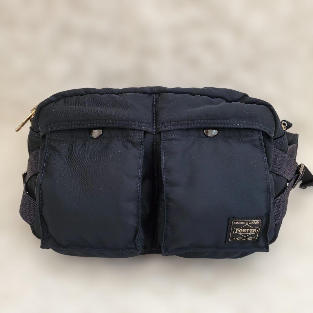 ⭐極美品⭐PORTER タンカー アイアンブルー ボディバッグ 山崎まさよし
