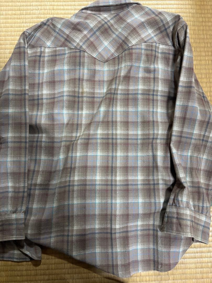 silver hairPendleton 90s usa製ウエスタンシャツ