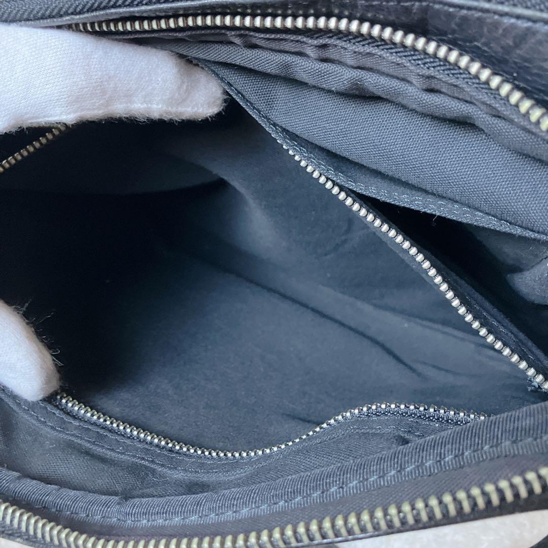 【希少】 PORTER オールレザー ショルダーバッグ 2層 ブラック 廃盤品