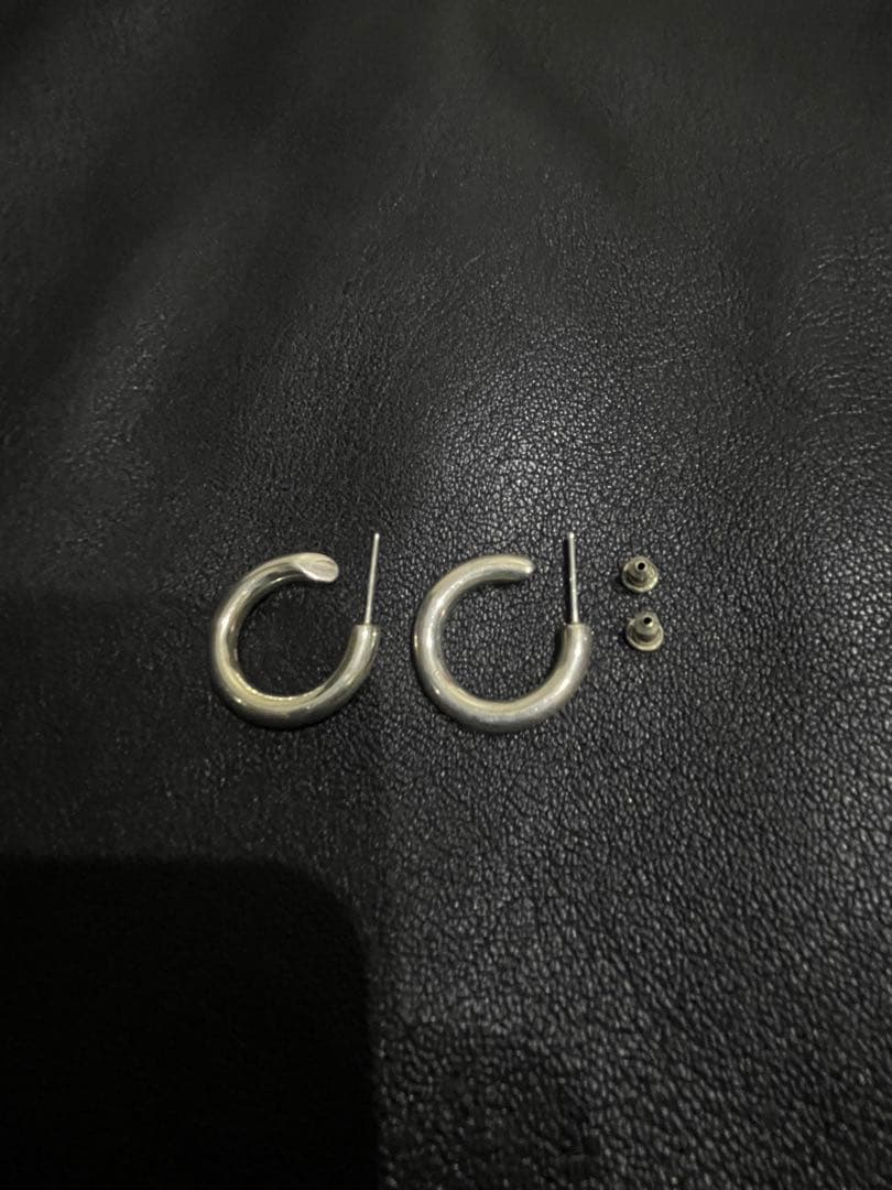 silver925 hoop earrings フープピアス