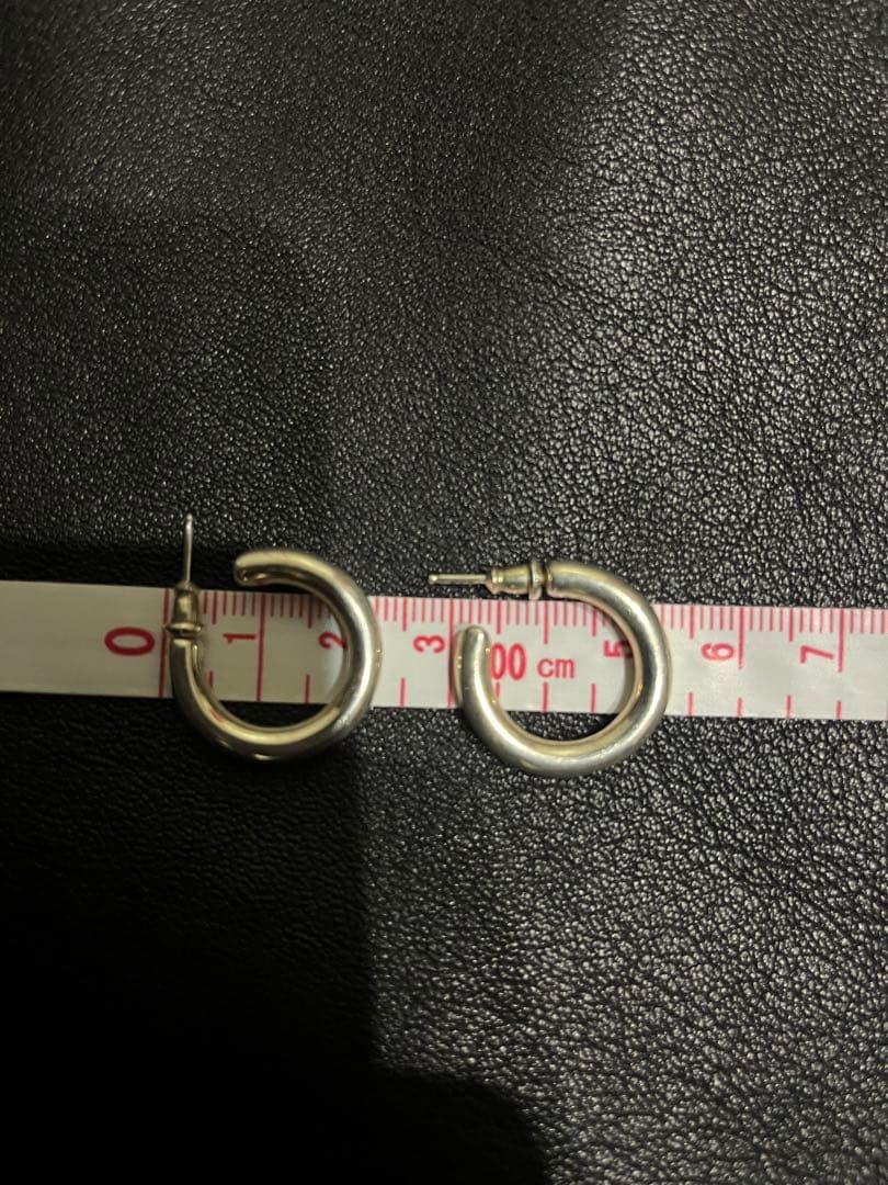 silver925 hoop earrings フープピアス