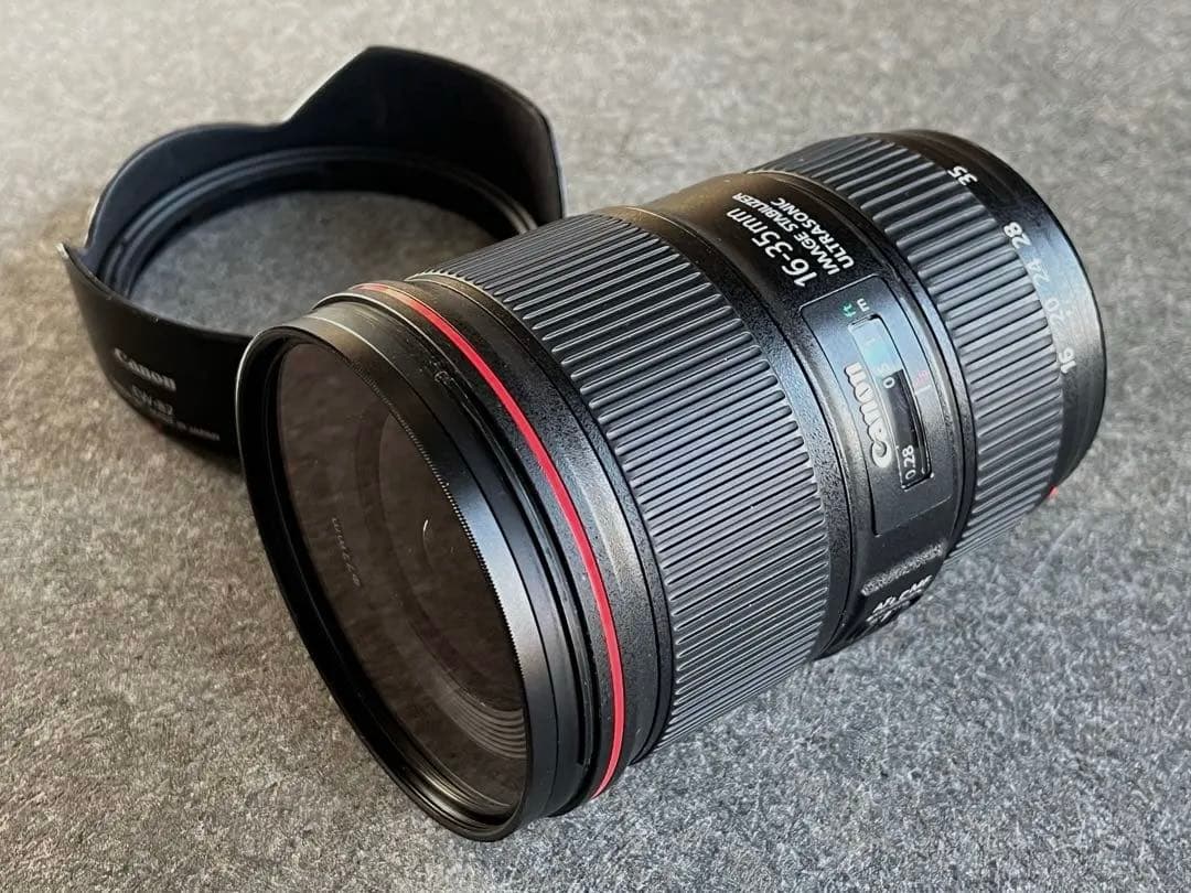 キヤノンEF16-35mm F4L IS USM 良品 プロテクトフィルター付き