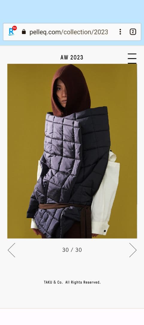 pelleqラップスカート