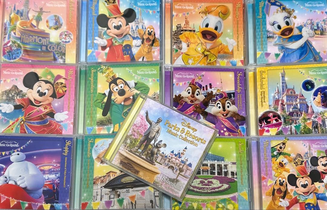 【ディズニーCD13枚セット】【ケース交換済】40周年ミュージックゴーラウンド