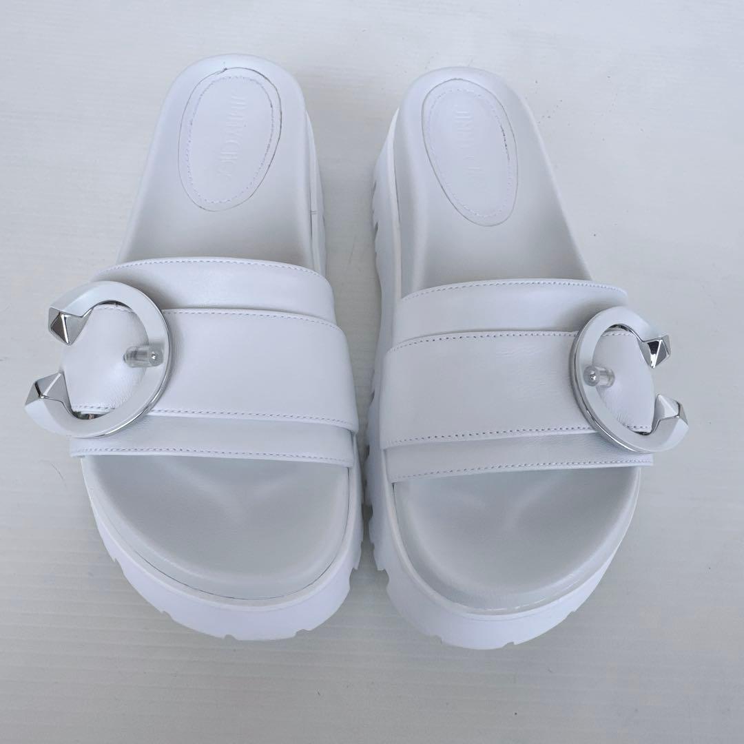 ジミーチュウ MAITI flat フラット　ミュール　スライドサンダル　厚底