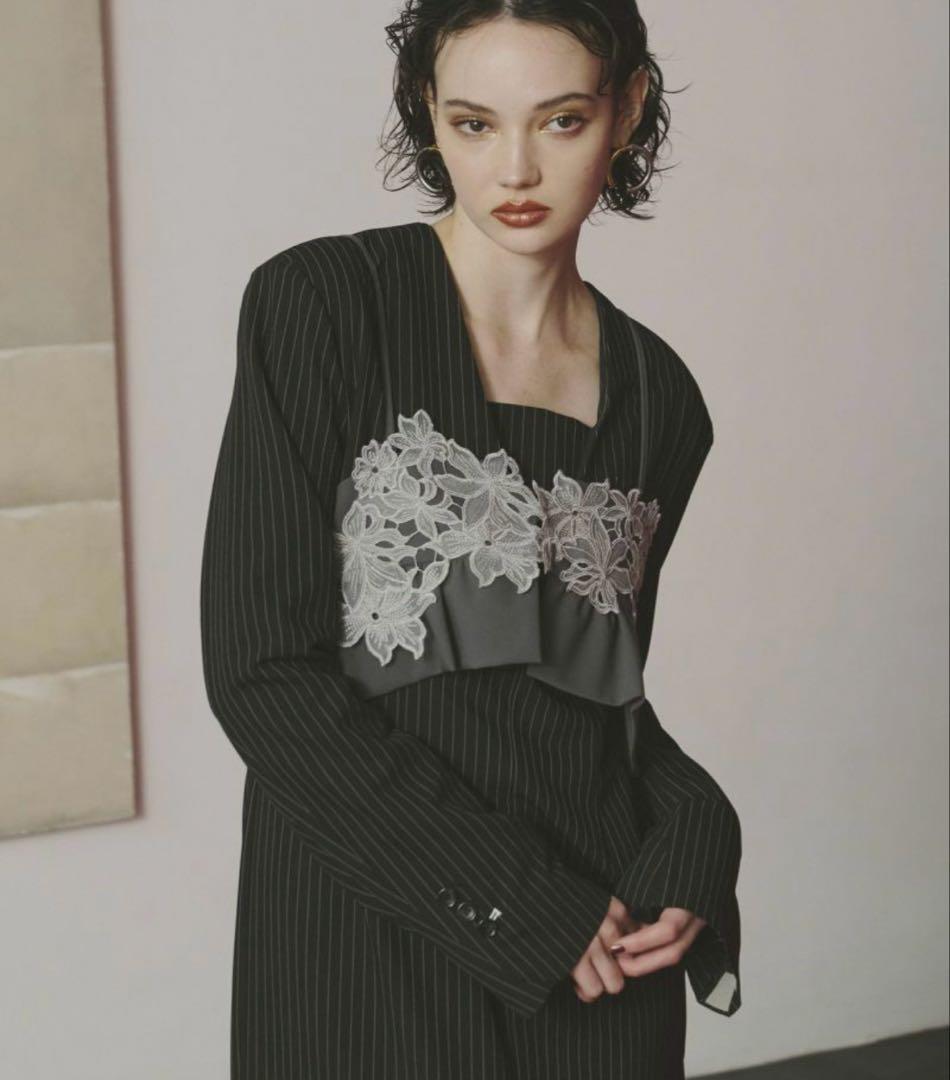 M*A様 ANDRESD　pinstripe tailored bustier