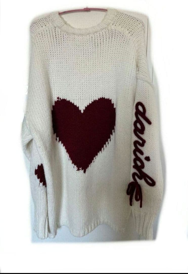 Darich ハートロゴローゲージニットチュニック