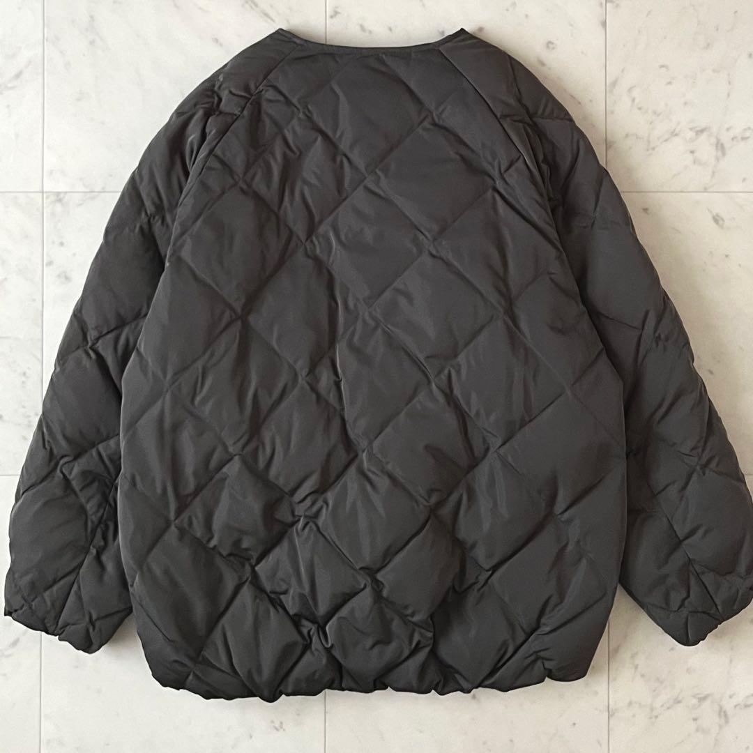 極美品＊アーバンリサーチ コクーンキルティングダウン カーキグレー系 acuta
