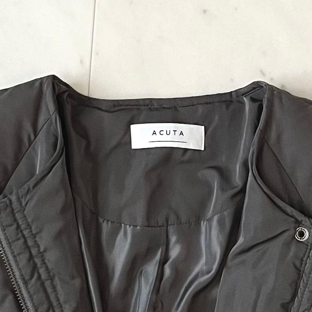 極美品＊アーバンリサーチ コクーンキルティングダウン カーキグレー系 acuta