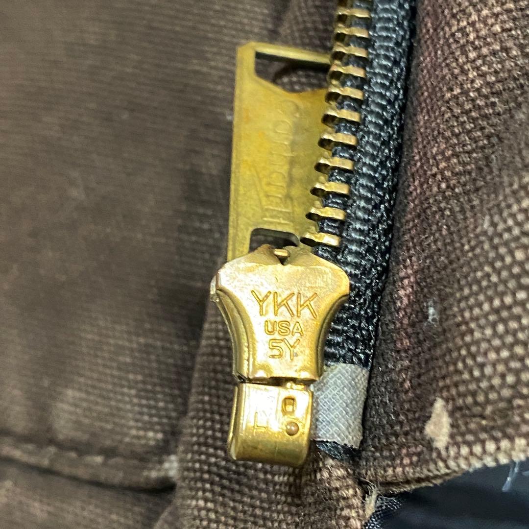 08年製　carhartt カーハート　ダックベスト　V02 ダークブラウン