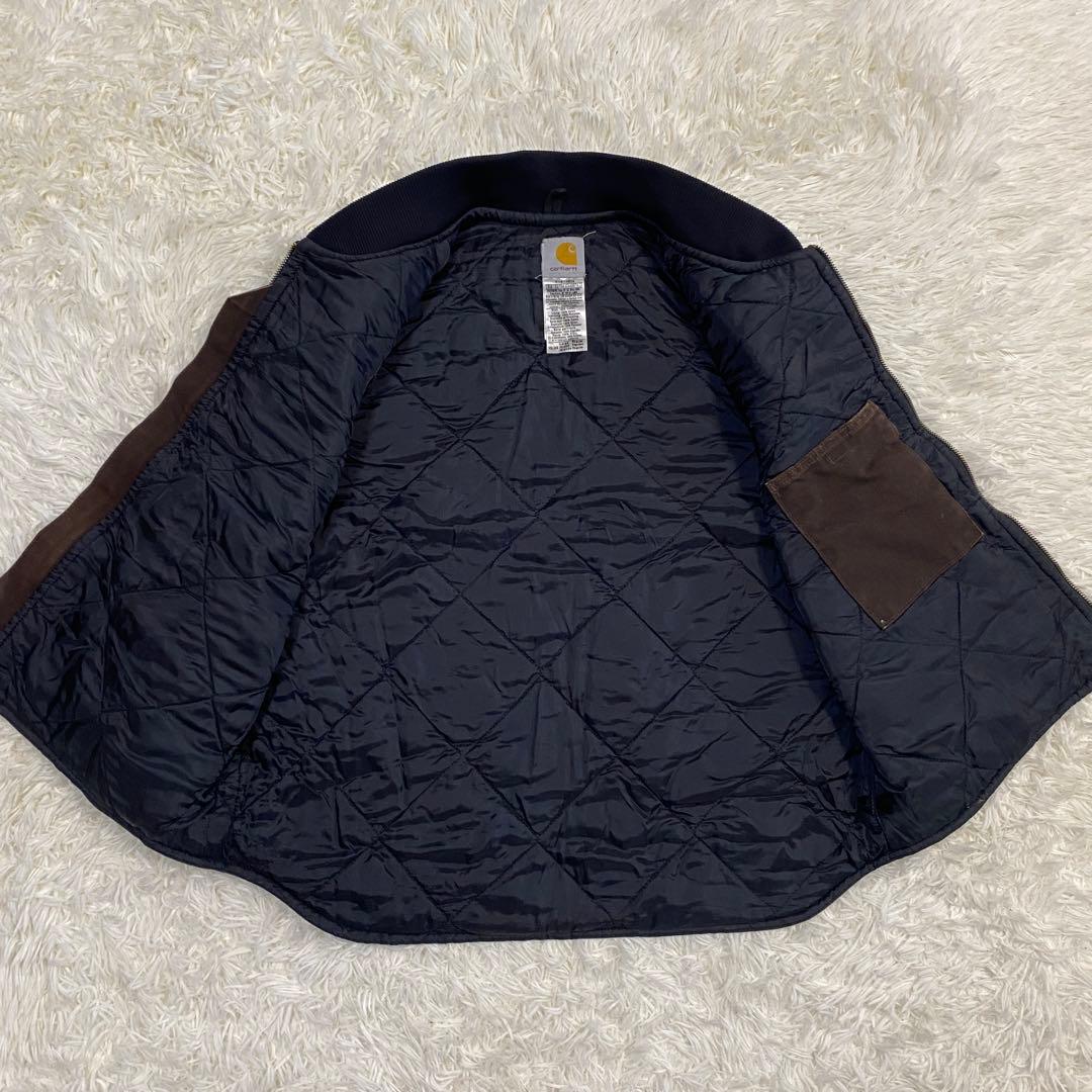 08年製　carhartt カーハート　ダックベスト　V02 ダークブラウン