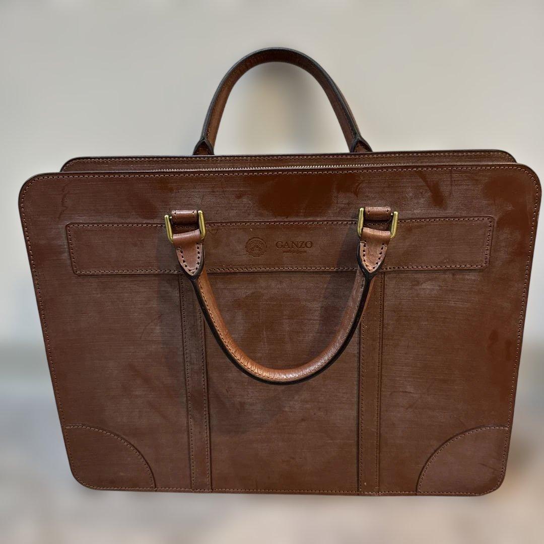 GANZO ガンゾ ブリーフケース ブライドルレザー ビジネスバッグ ロウ