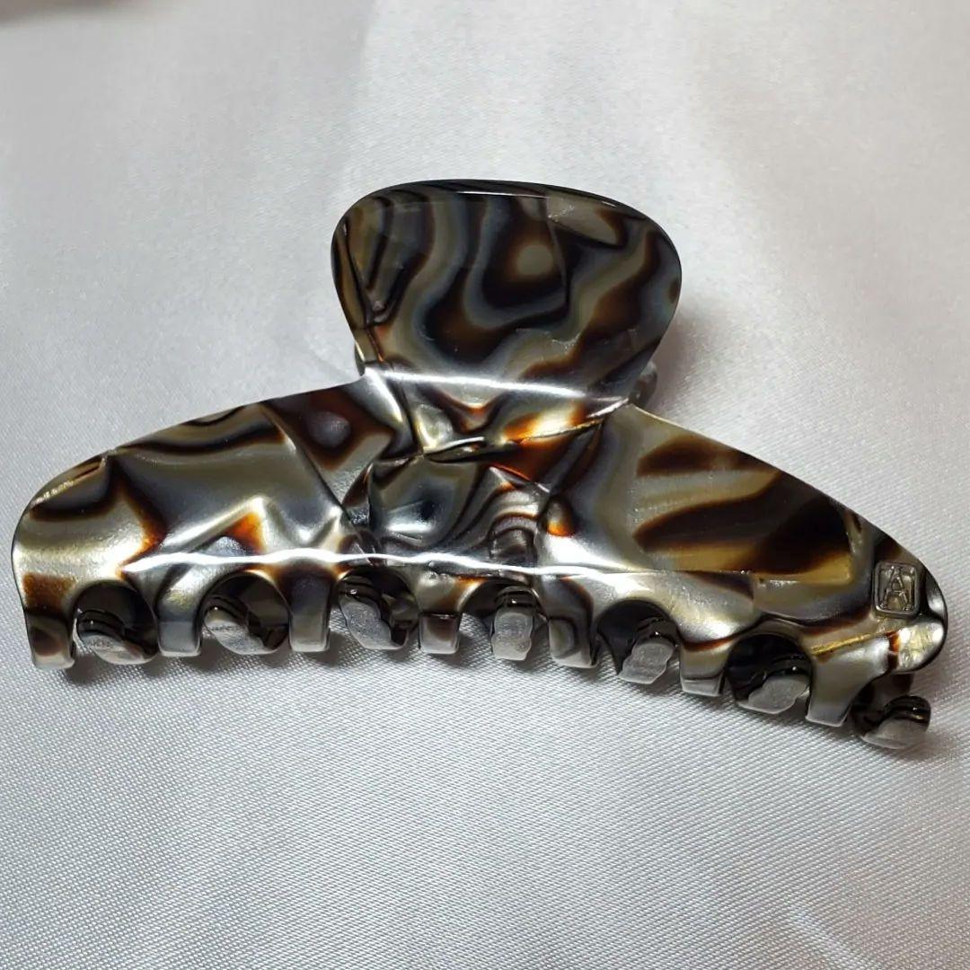 【極美品】アレクサンドルドゥパリ オニキスヘアクリップh013