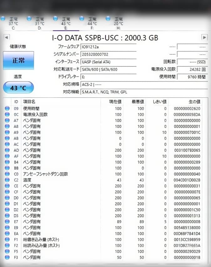 IO DATA 外付けSSD