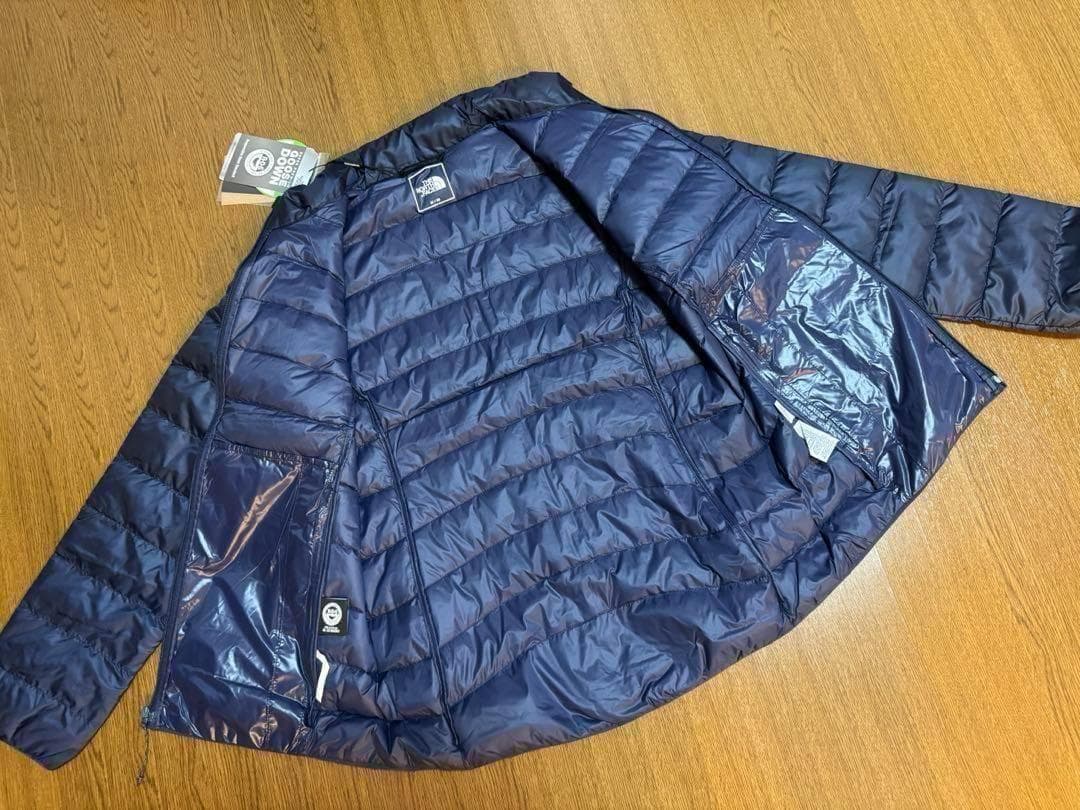 専用‼️新品⭐️ノースフェイス薄手レディースグースダウンジャケット　ネイビー　L