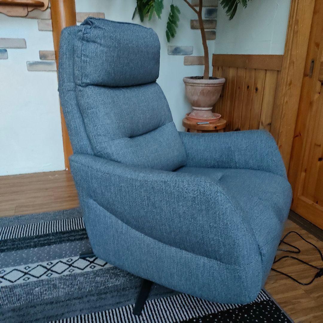 ニトリ2M電動リクライニングチェア LE01-02 DGY オットマン モダン