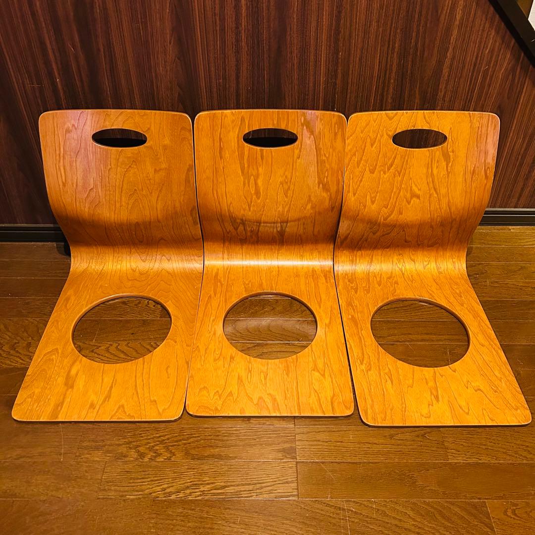 【良品】 曲げ椅子 10脚セット 木製 アンティーク 昭和レトロ