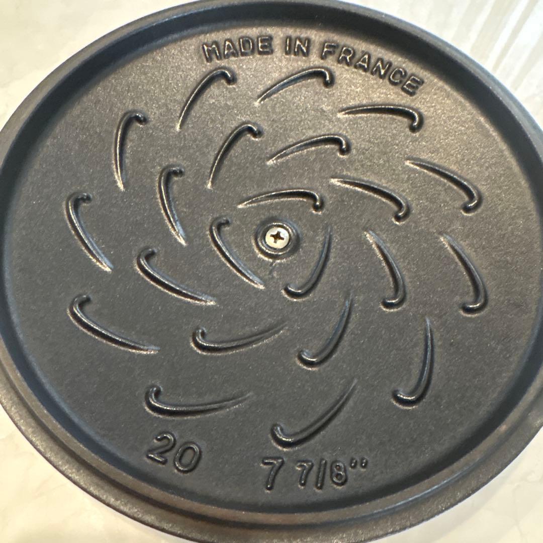 ストウブ　ワナベＬ　20 ワナベ　staub ワナベ　Ｌ　ブラック