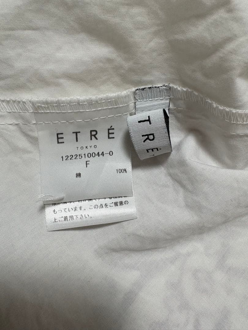 【ETRE TOKYO】 キャンディースリーブタックシャツ