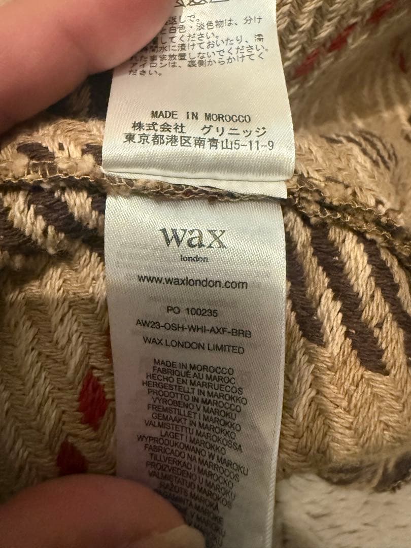 wax london チェック柄ネルシャツ Lサイズ