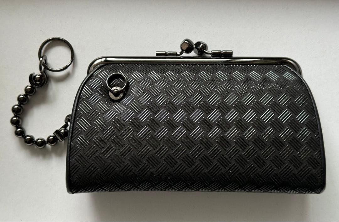 R*o様 特価JAM  MADEコラボ限定　印傳屋ブラック編み込がま口財