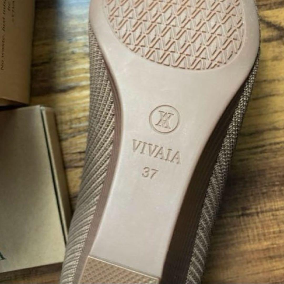 TM  VIVAIAT パンプス 新品 靴 ブラウン スクエアトゥ