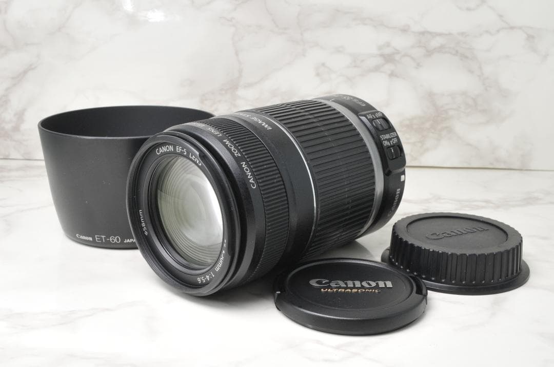 望遠レンズ Canon EF-S 55-250mm IS⭐️手ぶれ補正 ズーム