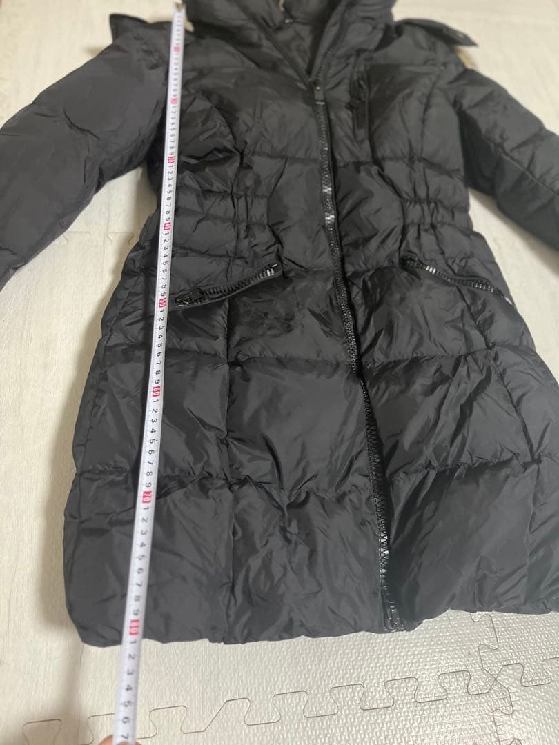 COACHファー付きブラックダウンジャケット