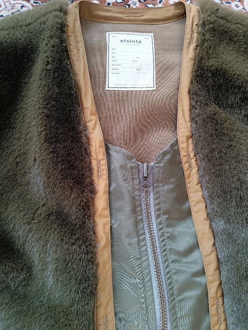 etsinta エシンタ ファー切替ジャケット 美品