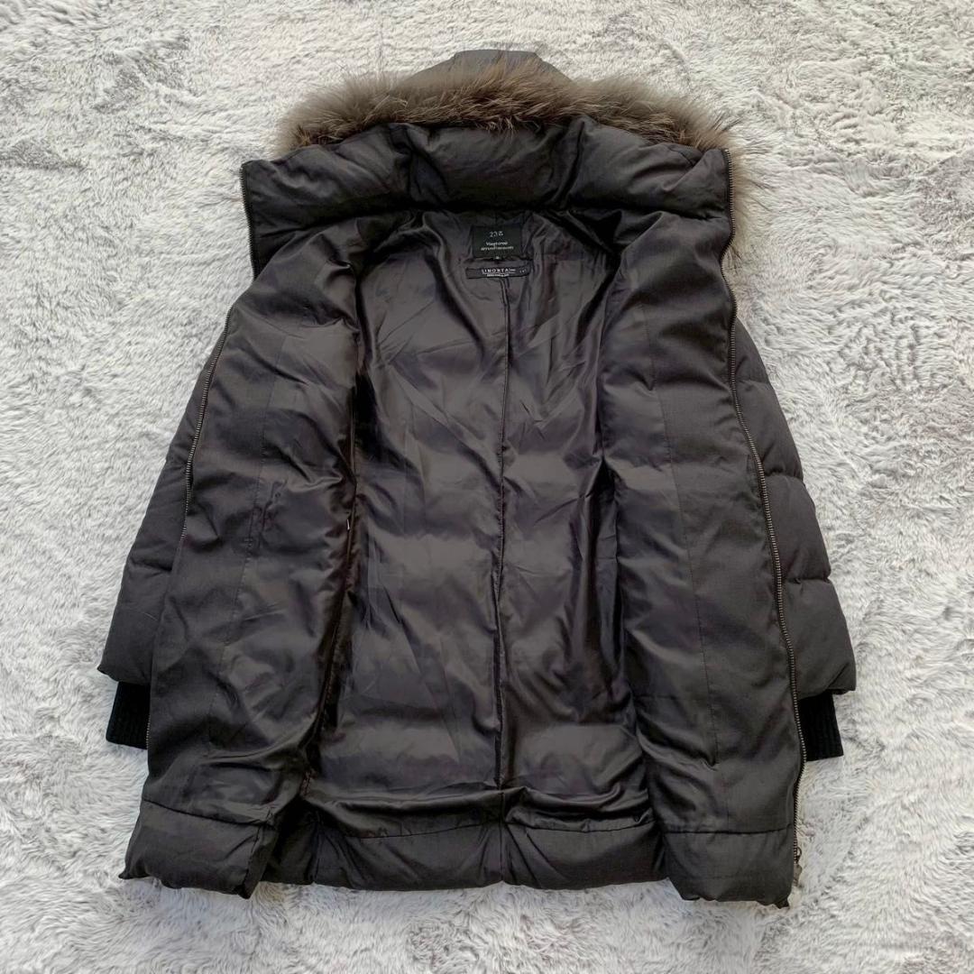 美品 23区 LIMONTA ダウンコート ファー ダークグレー Mサイズ☆
