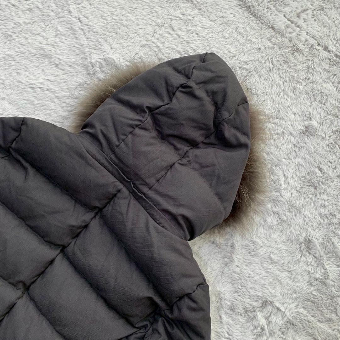 美品 23区 LIMONTA ダウンコート ファー ダークグレー Mサイズ☆