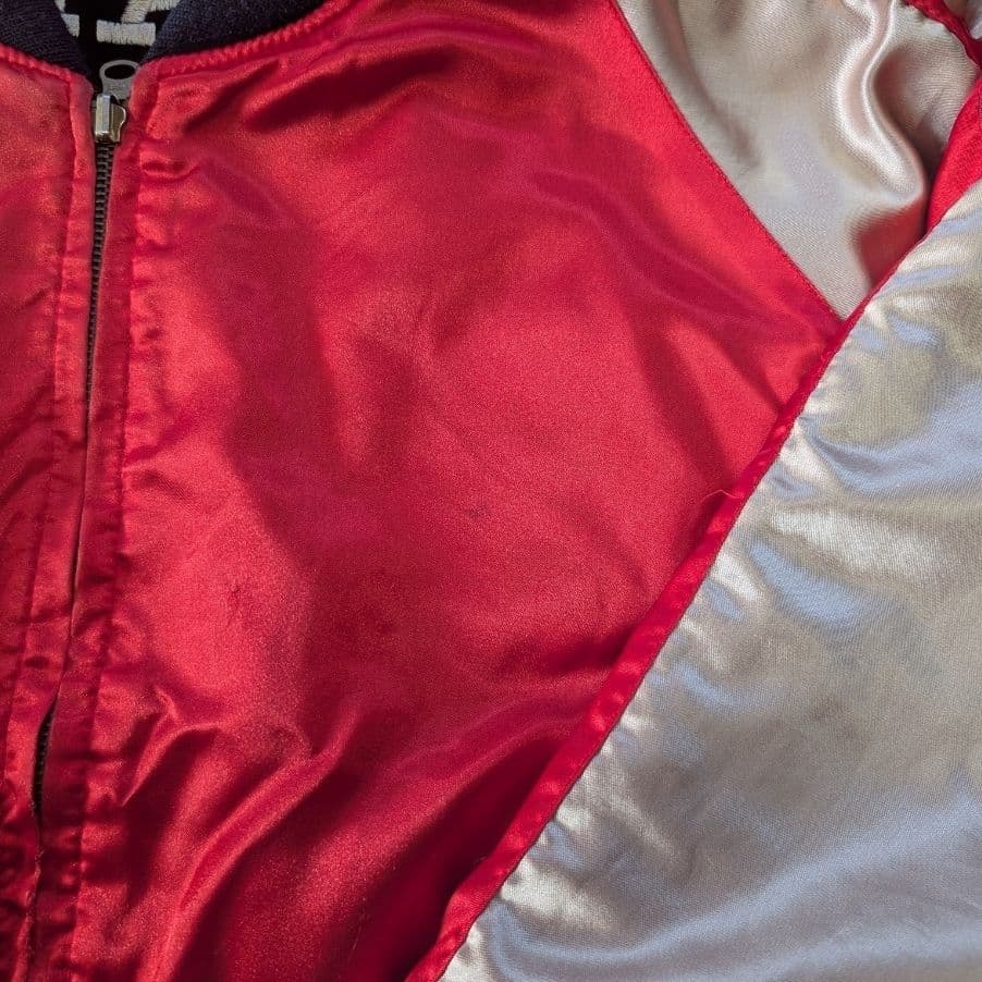 ☆豪華☆別珍 スカジャン リバーシブル ヴィンテージ 龍 虎 回転式ジップ