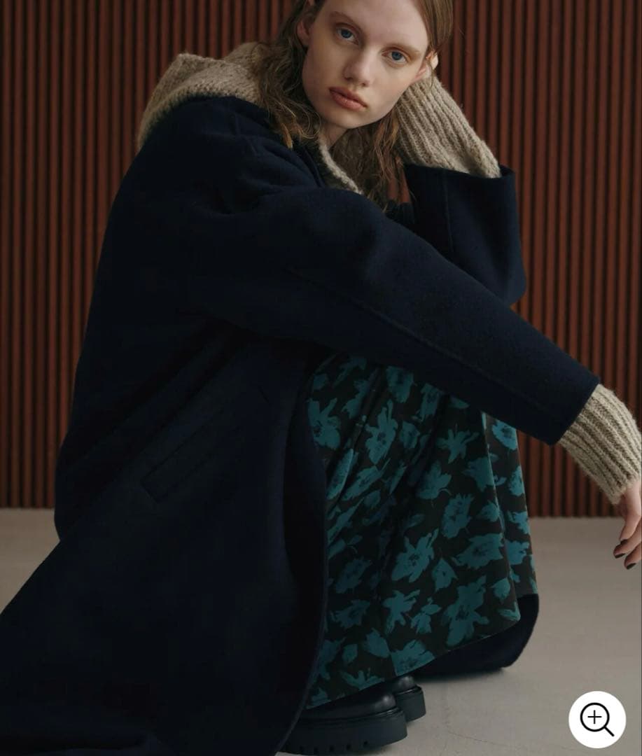 nano universe PURE LAMBS リバーロングコート 定価4万