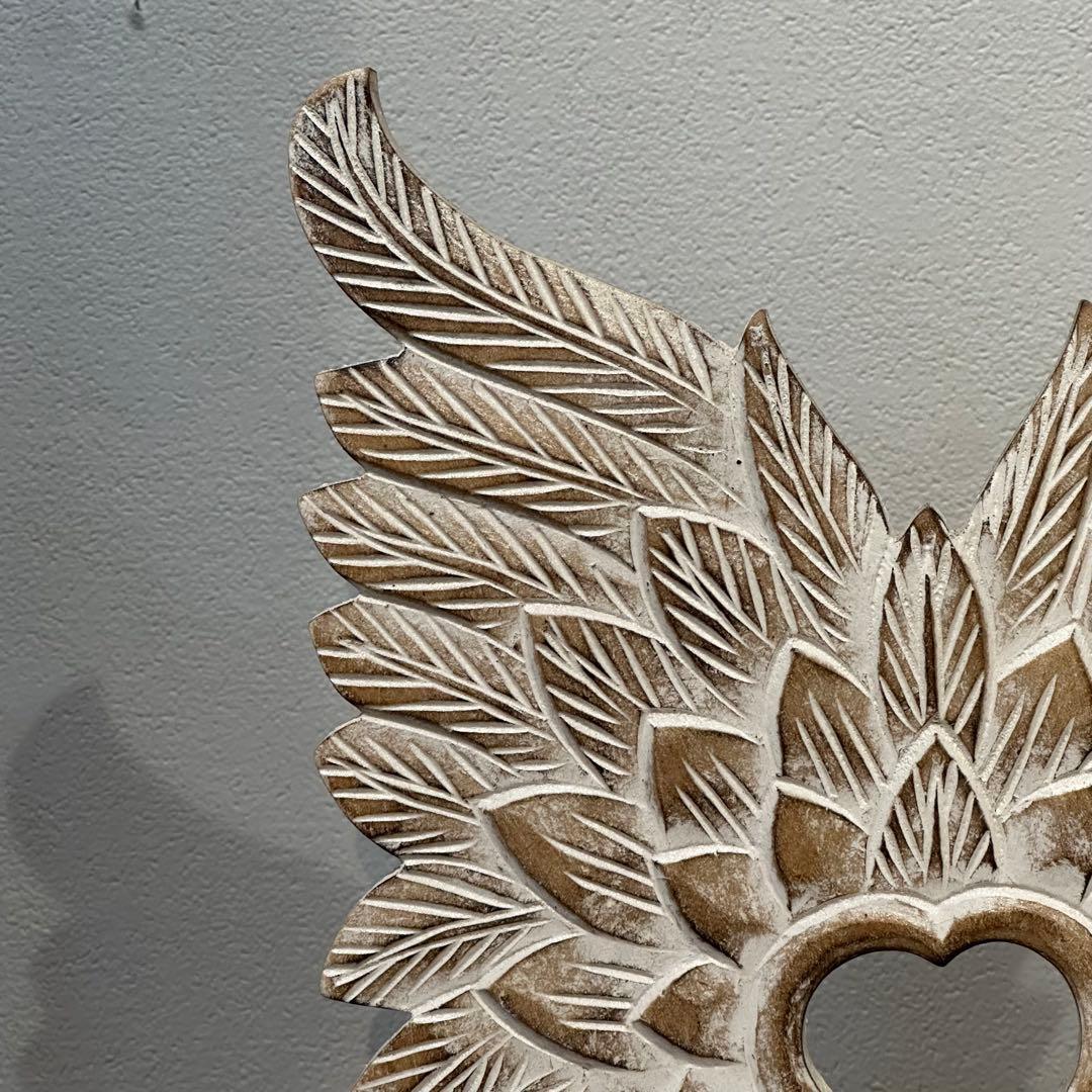 【マミー】バリ島羽根のオブジェとbohoウォールデコ