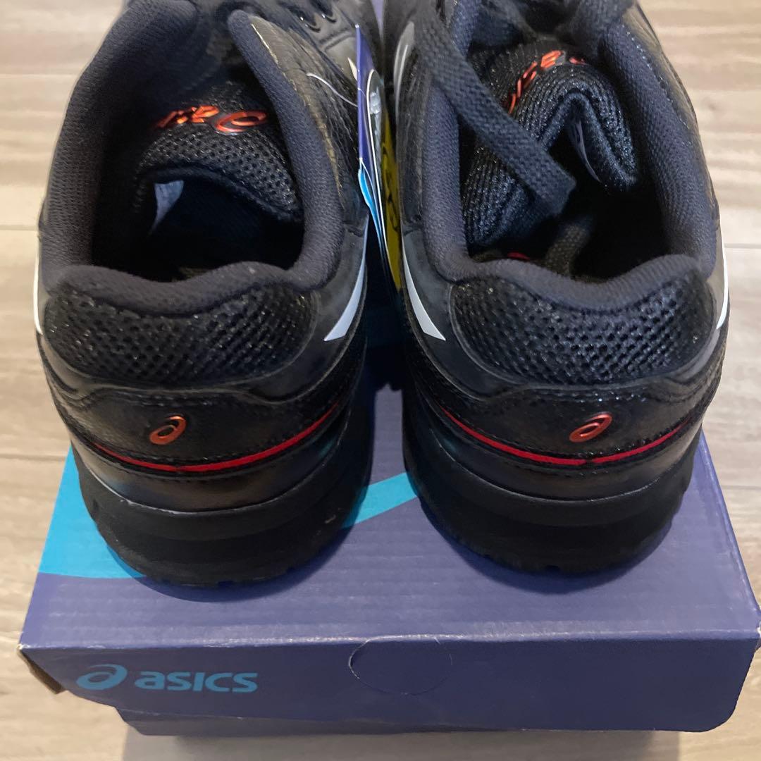 新品未使用品 ASICS 安全靴 ウィンジョブ CP103 黒/赤 25.5㌢
