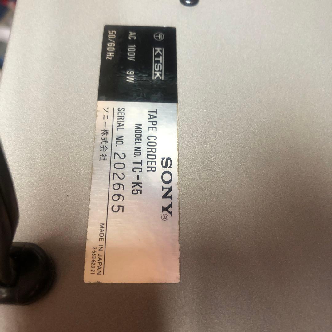修理済 全機能動作SONY TC-K5カセットデッキ