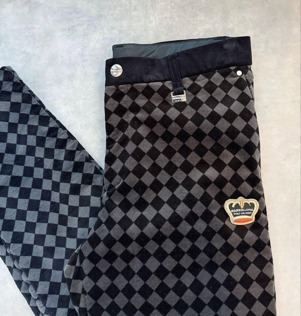 美品 ★ MARK&LONA コーデュロイ パンツ マーク&ロナ 正規品 黒