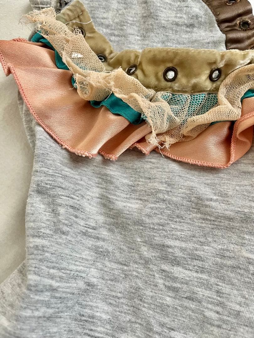 D&Gフリル付き編上げキャミソール