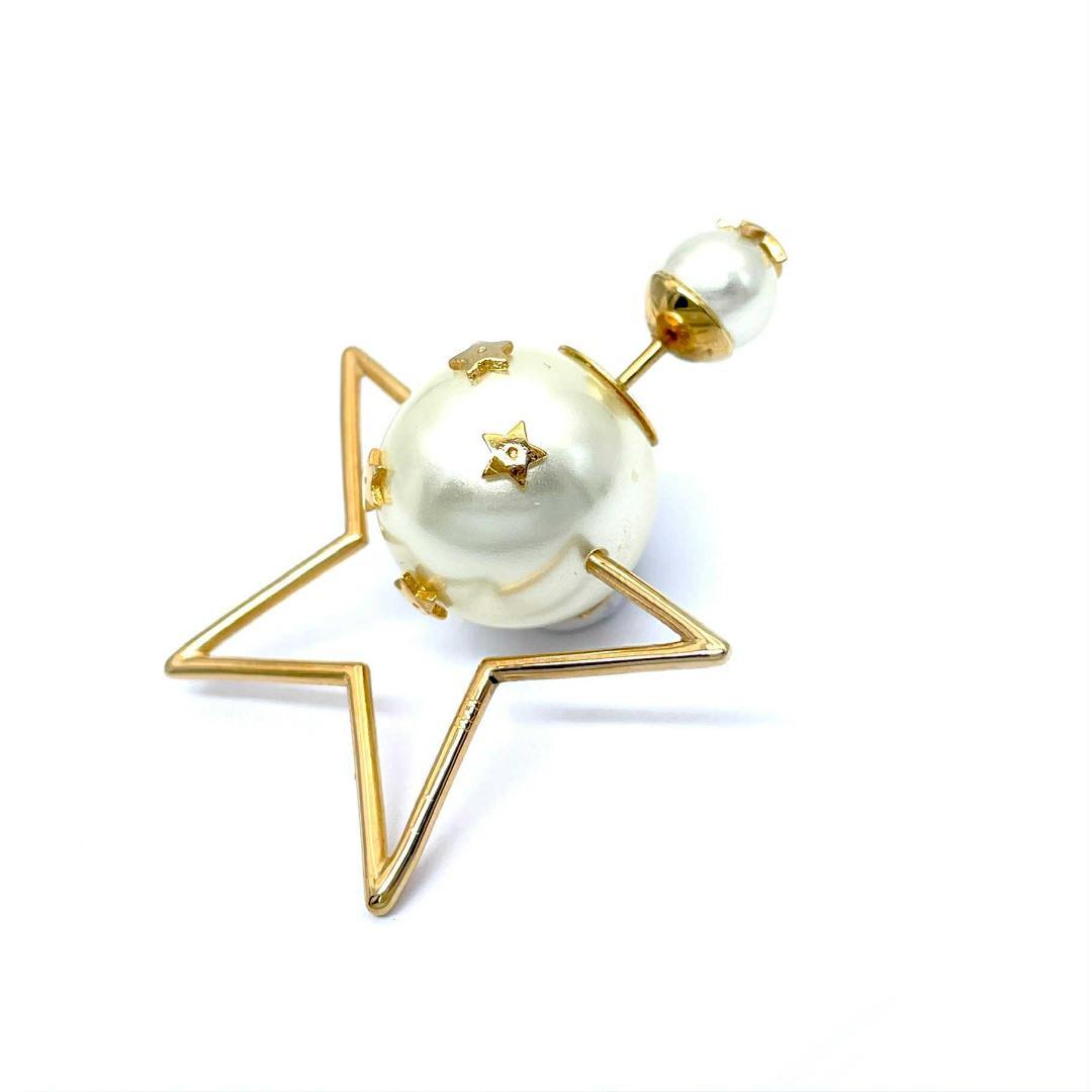 訳あり クリスチャンディオール フェイクパール スター トライバル ピアス GP