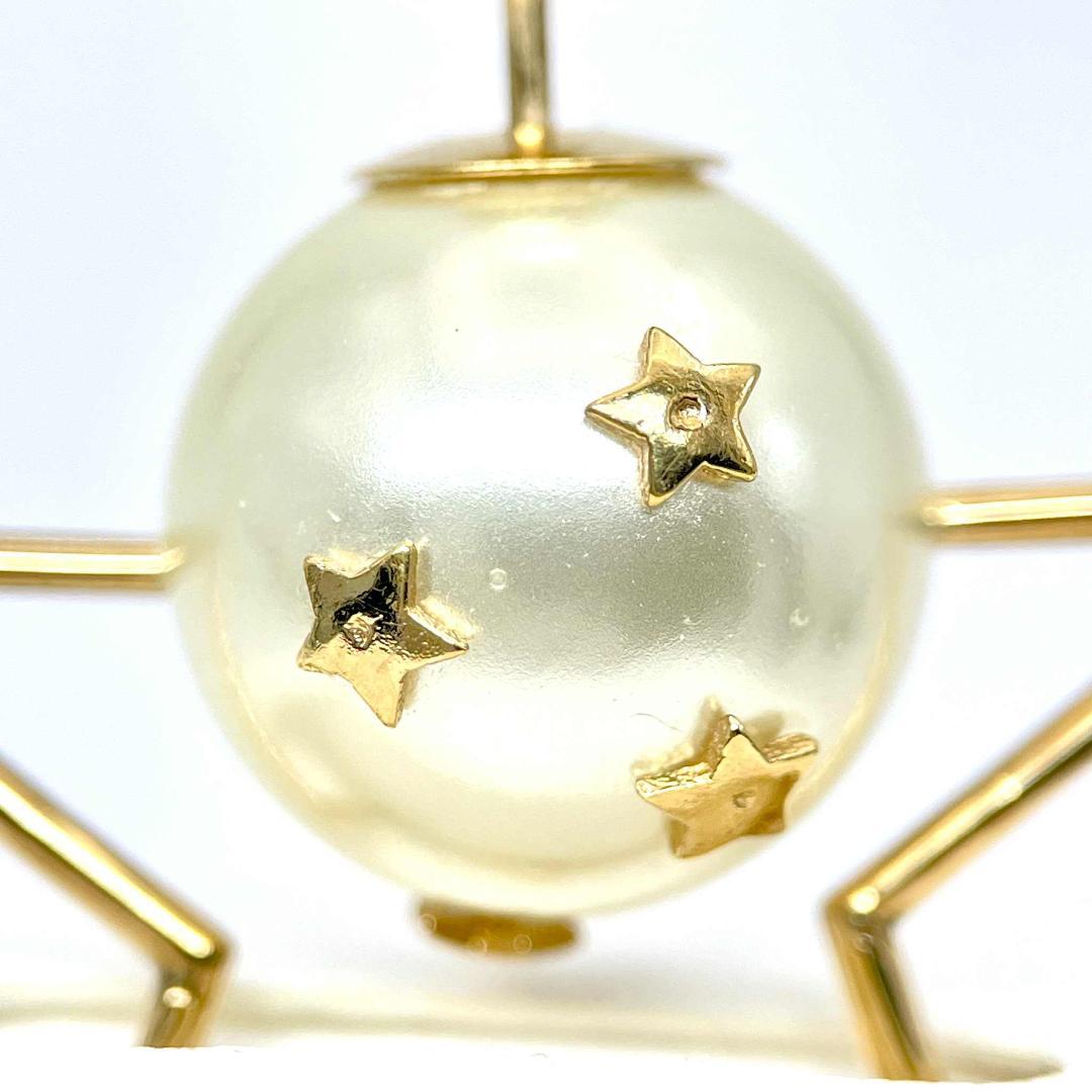 訳あり クリスチャンディオール フェイクパール スター トライバル ピアス GP