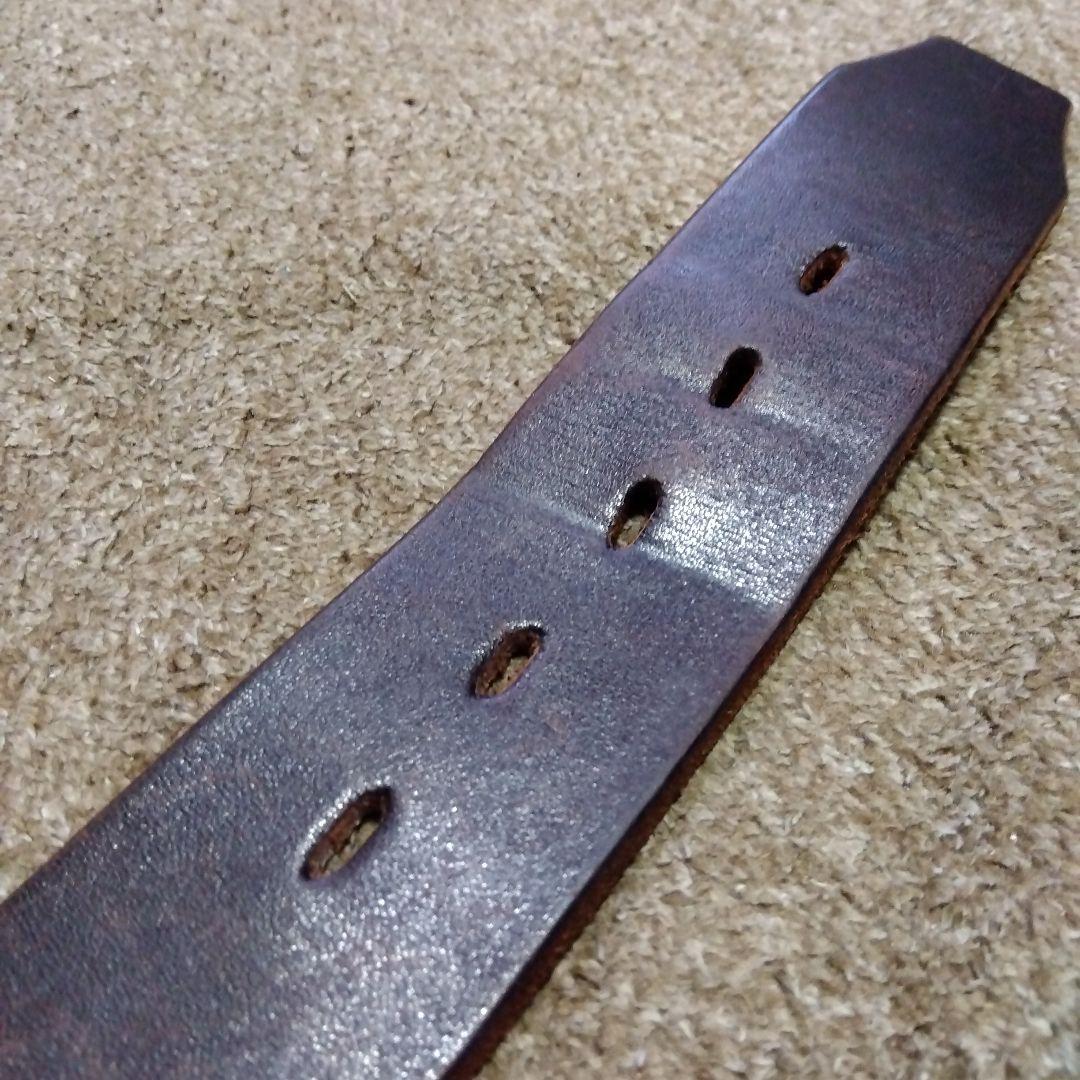 32inch HTC ターコイズ フラワー レザー スタッズベルト ブラウン