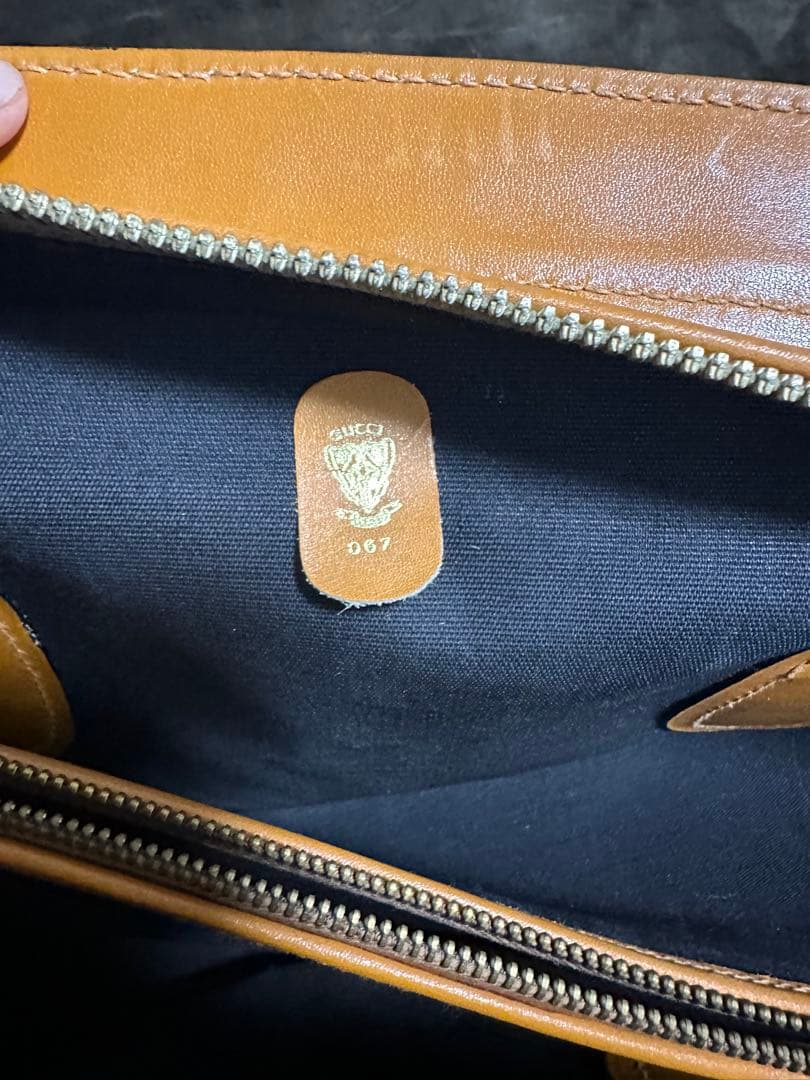 ジャンク品 GUCCI トラベル用ボストンバッグ(GG柄×キャンパスレザー)