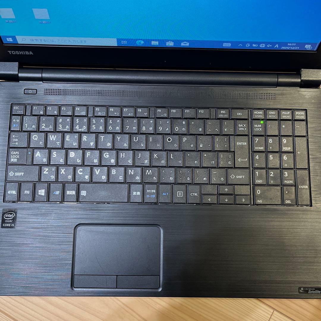 Toshiba ノートPC 15.6インチ Intel Core i5